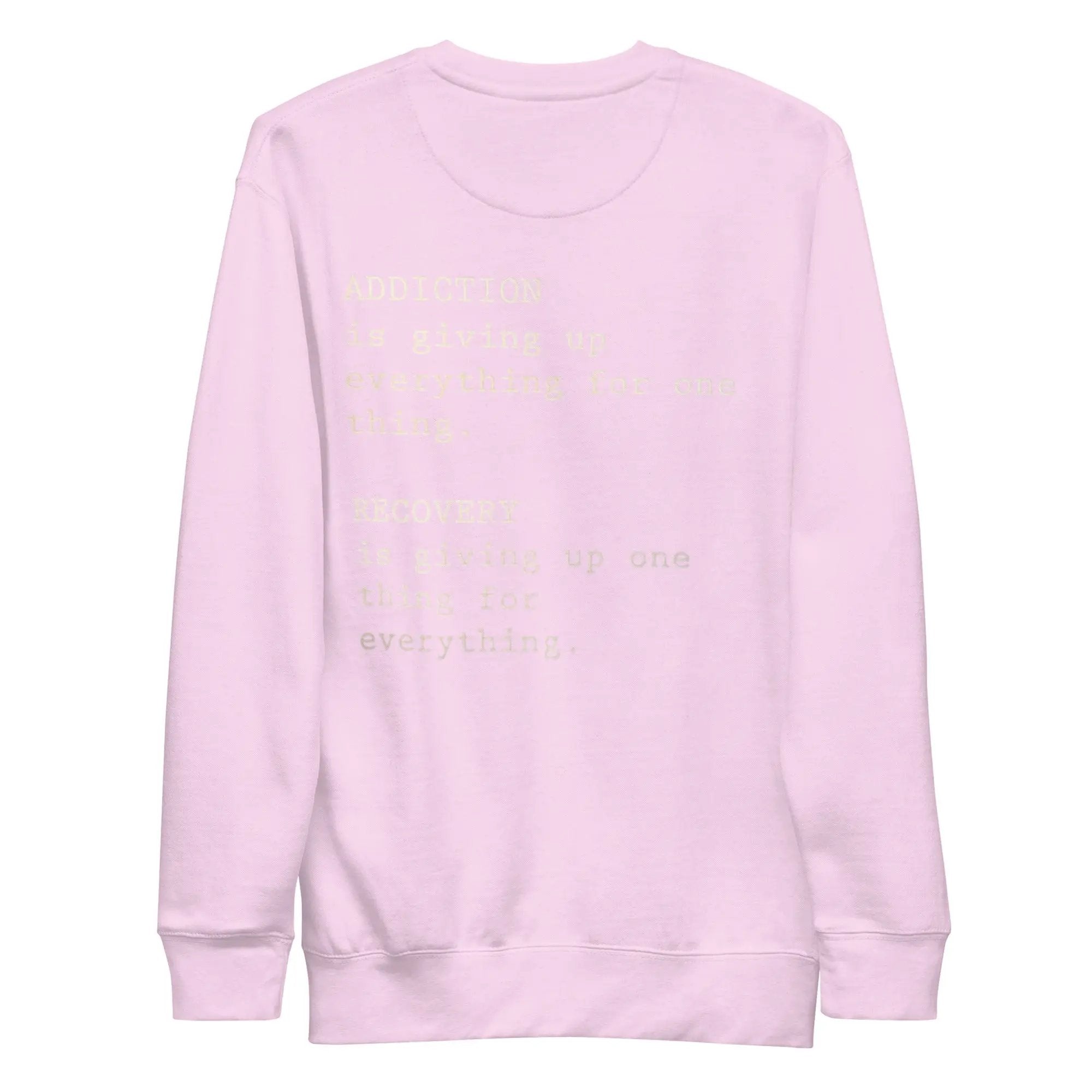 addiction awareness sweatshirt