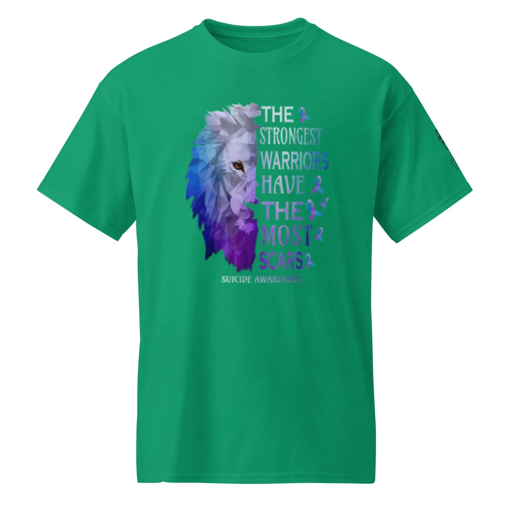 The Strongest Warriors Have Scars T-Shirt | Motivational Mental Health & Recovery Tee | Inspirational Workout Shirt - Sonny Side Up - 