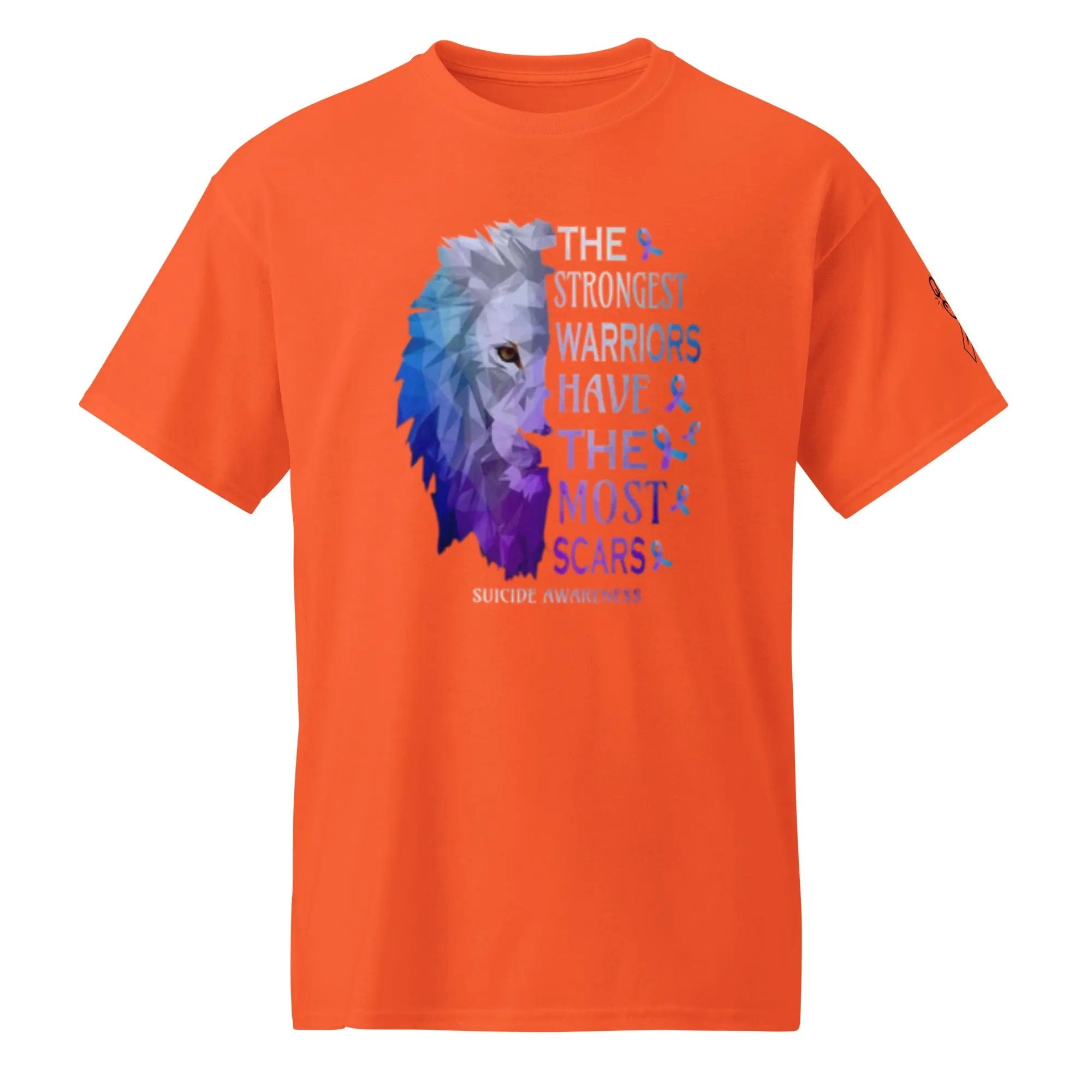 The Strongest Warriors Have Scars T-Shirt | Motivational Mental Health & Recovery Tee | Inspirational Workout Shirt - Sonny Side Up - 